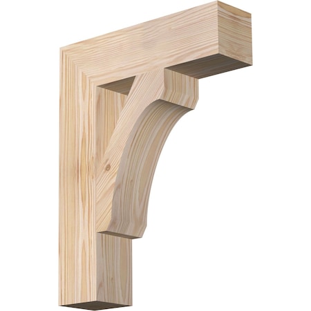 Ekena Millwork Legacy Block Smooth Bracket, Douglas Fir, 3 1/2"W x 14"D x 18"H BKT04X14X18LEC05SDF